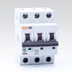 کلید مینیاتوری 3 پل 40 آمپر | 10 کیلوآمپر | AC | تیپ C