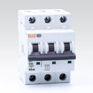 کلید مینیاتوری 3 پل 63 آمپر | 10 کیلوآمپر | AC | تیپ C